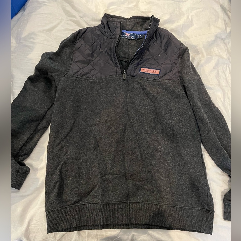 Vineyard Vines Boys Fleece Quilted Quarter Zip